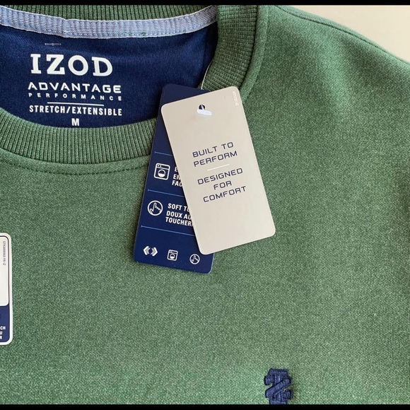 Sage Green Izod Green Crewneck - Picture 2 of 3